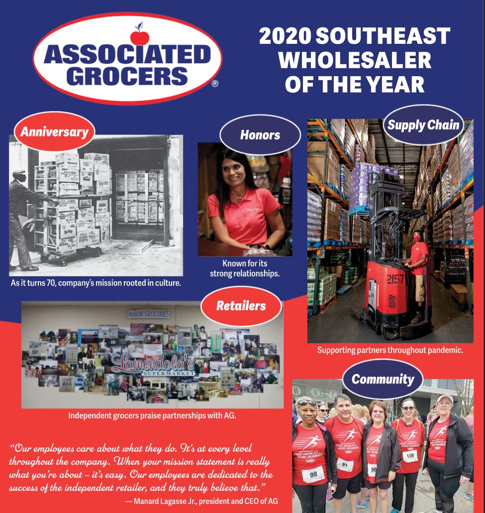 Associated Grocers Of The South Birmingham Al Associated Grocers 2020 Southeast Wholesaler of the Year