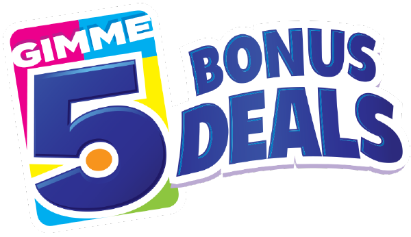 Gimme 5 Bonus Deals Logo