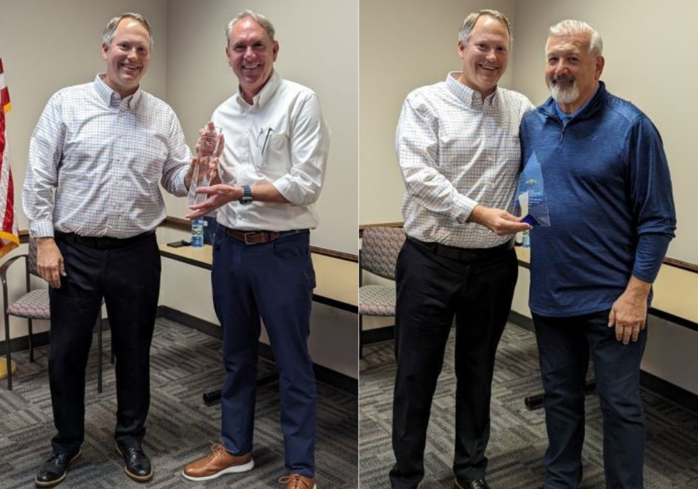 Topco Director Steve Hauke presented Associated Grocers with Awards.