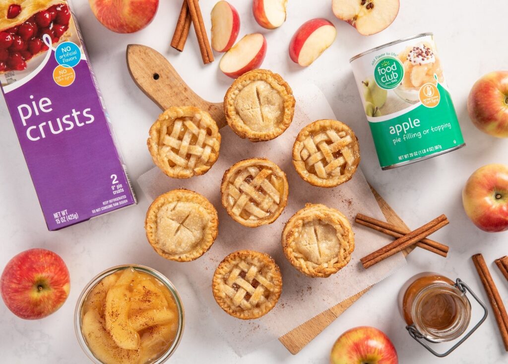 Food Club Pie filling and pie crusts